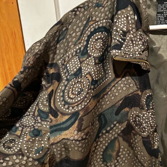 EVR vintage silk bomber with zipper - Picture 8 of 8